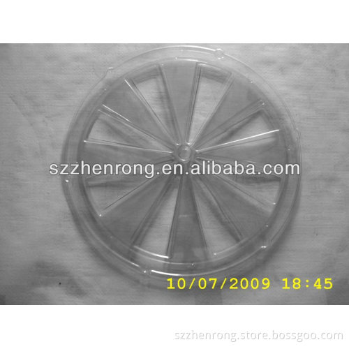 round shaped thick vacuum formed plastic circle tray
